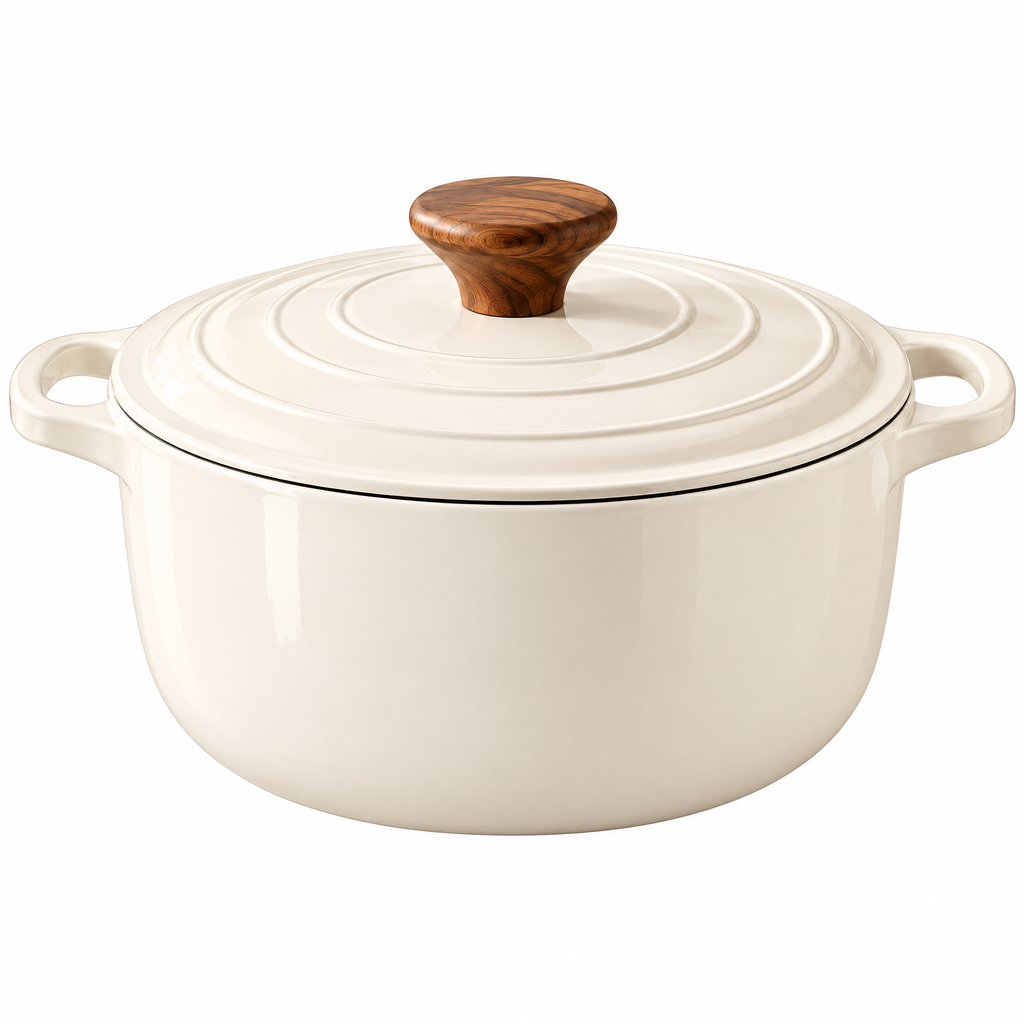 Haertya™ Enameled Cast Iron Dutch Oven — branded product view
