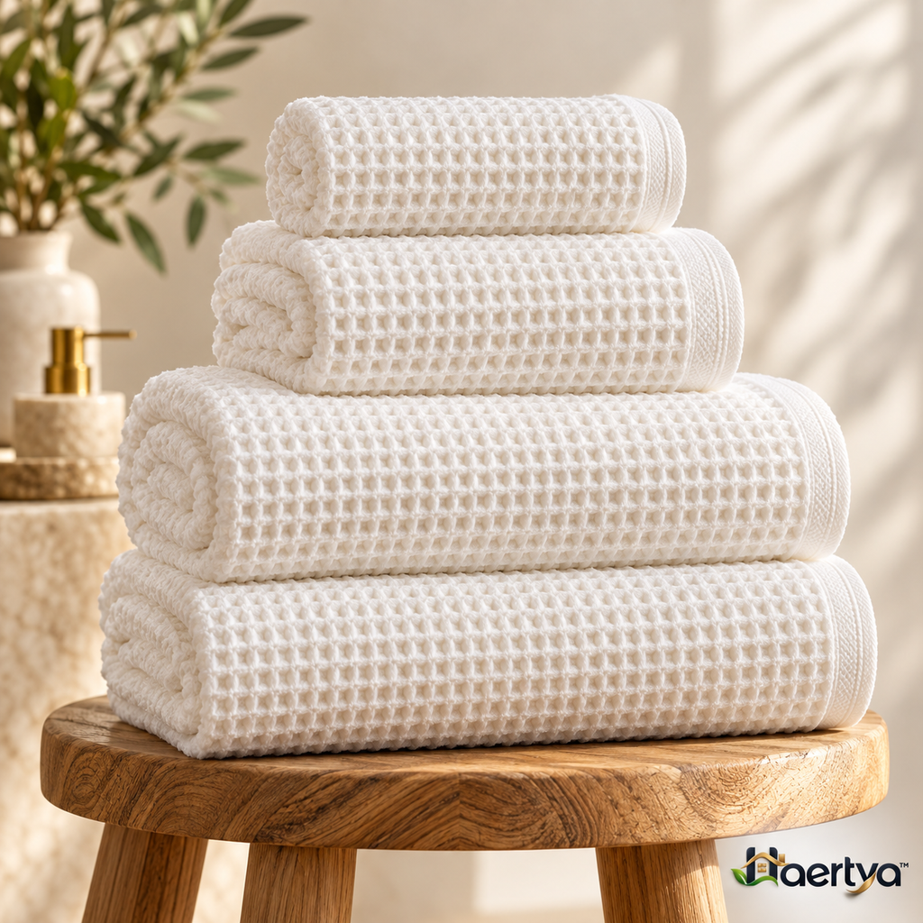 Haertya™ Waffle Weave Bath Towel Set — additional product view